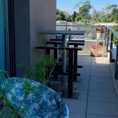 Magnifique Rooftop Duplex Climatise Familial, Aux Arceaux Montpellier Luaran gambar